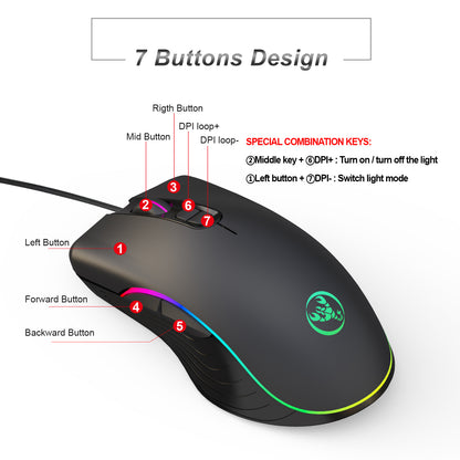 Viper RGB Wired Gaming Mouse.