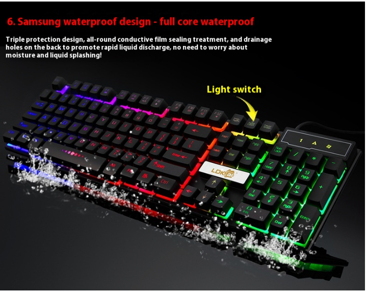 Viper Translucent RGB Gaming Keyboard.