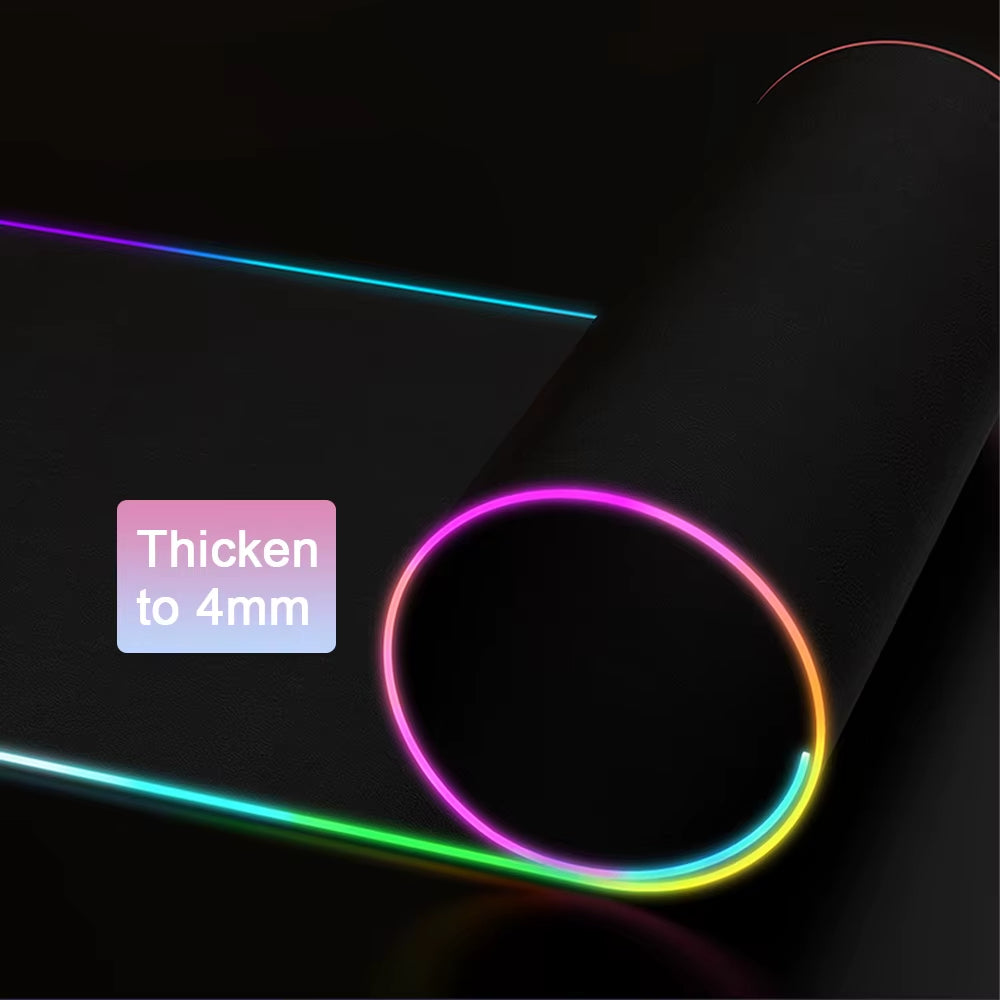 RGB Mouse Pad Keyboard Cover Desk-Mat Large Gaming Mouse Pad Multi-Size Colorful LED Computer Gamer Mousepad Waterproof Desk Mat